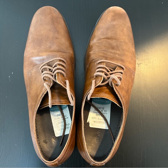 Cole Haan Copley Plain Derby Oxford Leather Size 10 C13139 Dress Shoe - Picture 4 of 8